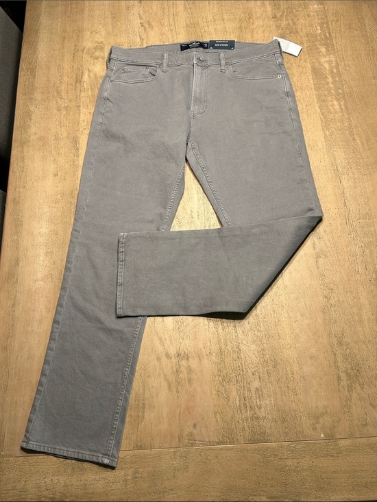 Hollister Other - Hollister Men's Slim Straight Jeans in Light Gray 36x32